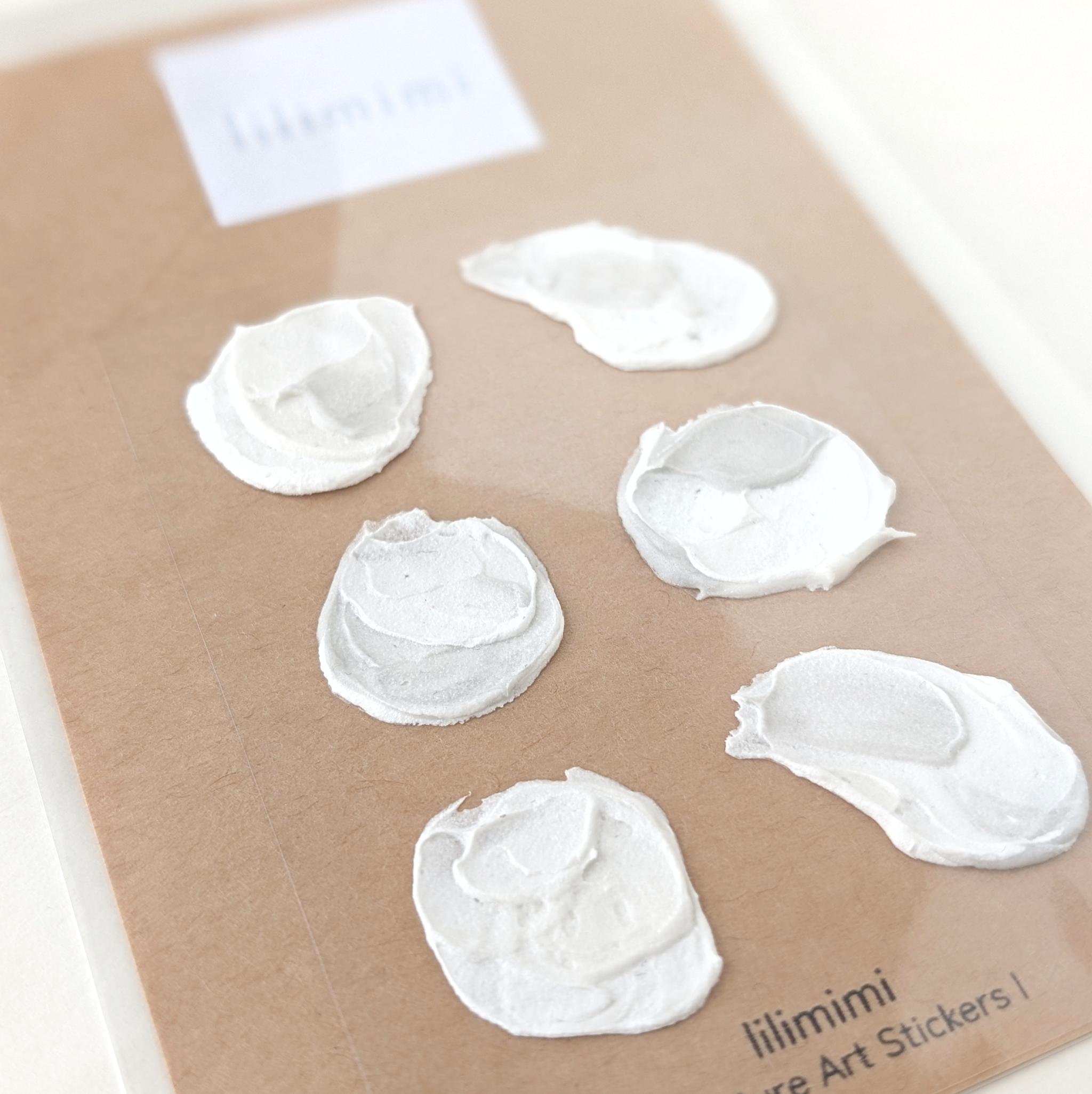 テクスチャーアートシール『結』ー白 | 2枚目