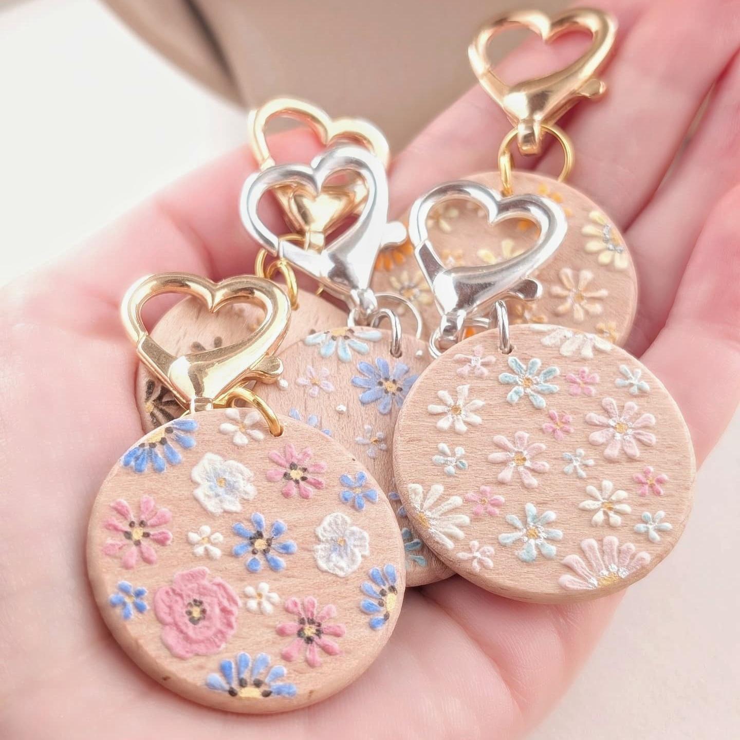 手書きミラーバッグチャーム ラベンダー | 3枚目