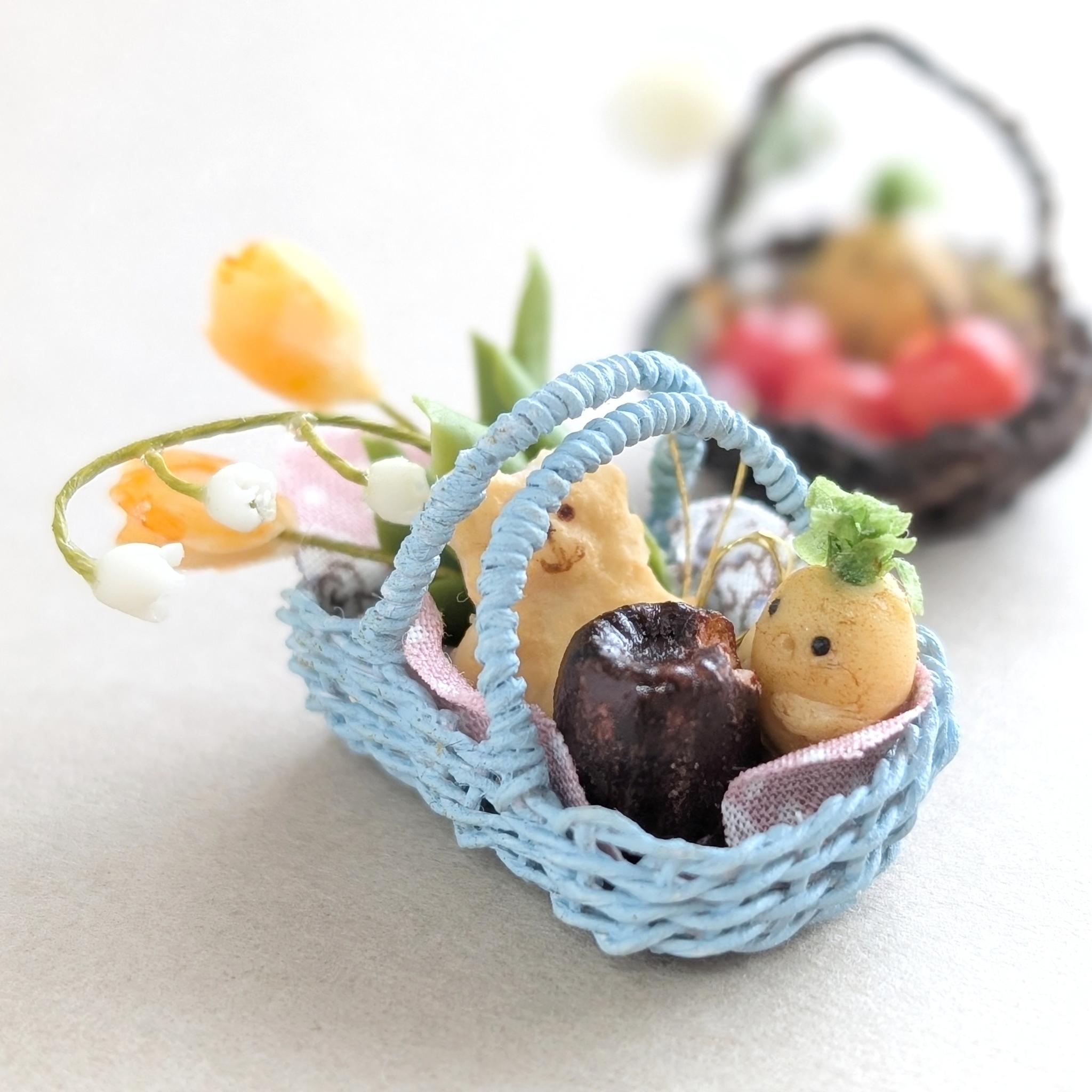 『春の訪れ』ちょこんと飾れるミニチュア